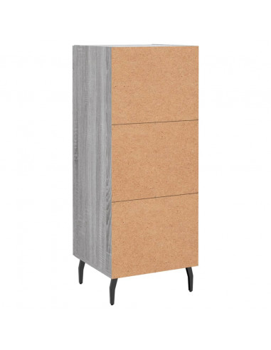 Credenza Grigio Sonoma 34,5x34x90 cm in Legno Multistrato