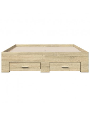 Giroletto Cassetti Rovere Sonoma 135x190 cm Legno Multistrato