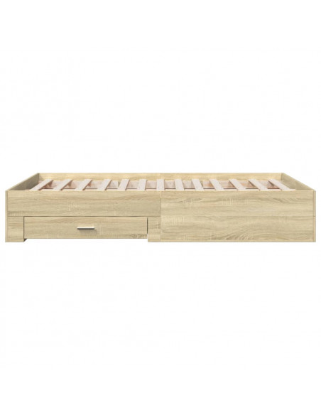 Giroletto Cassetti Rovere Sonoma 135x190 cm Legno Multistrato