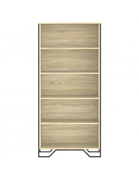 Libreria Rovere Sonoma 80x31x169 cm in Truciolato