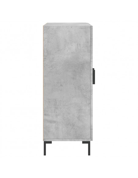 Credenza Grigio Cemento 69,5x34x90 cm in Legno Multistrato