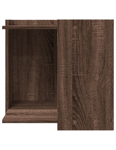 Recinto Lettiera Gatti Rovere Marrone 53x53x51 cm in Truciolato