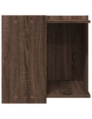 Recinto Lettiera Gatti Rovere Marrone 53x53x51 cm in Truciolato