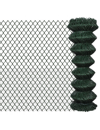 Recinzione a Rete in Acciaio 1,25x15 m Verde