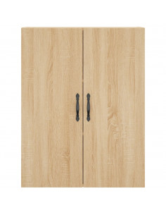 Mobile a Parete Rovere Sonoma 69,5x34x90 cm Legno Multistrato 2
