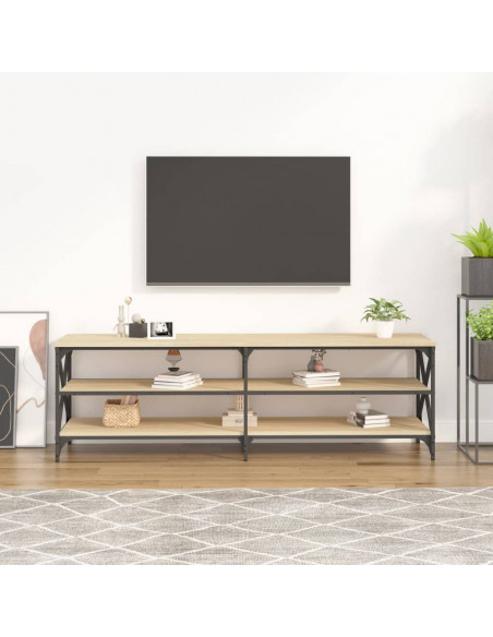 Mobile Porta TV Rovere Sonoma 160x40x50 cm in Legno Multistrato