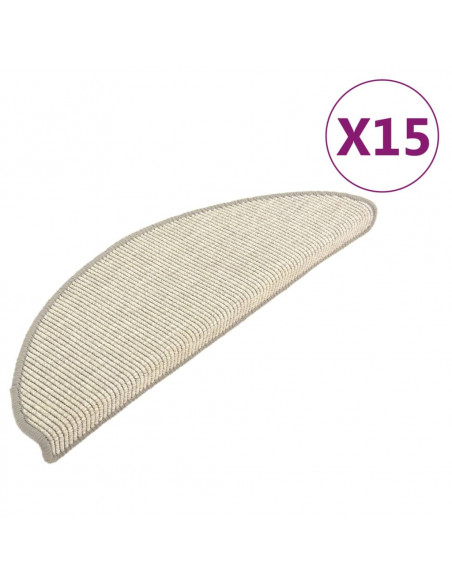 Tappetini Autoadesivi per Scale 15 pz Argento 65x21x4 cm