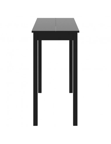 Tavolo da Bar in MDF Nero 115x55x107 cm