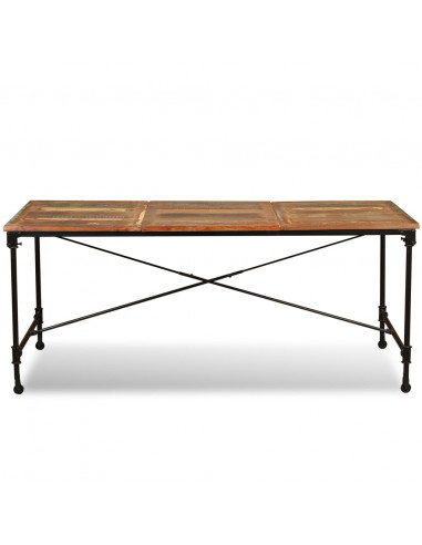 Tavolo da Pranzo in Legno Massello di Recupero 180 cm