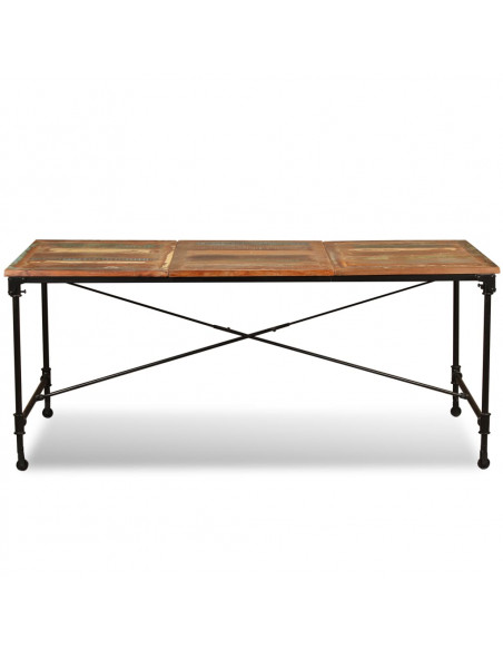 Tavolo da Pranzo in Legno Massello di Recupero 180 cm