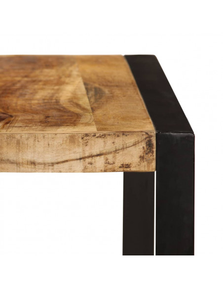 Tavolo da Pranzo in Legno Massello di Mango Grezzo 180 cm