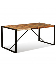 Tavolo da Pranzo in Legno Massello di Recupero 180 cm 2