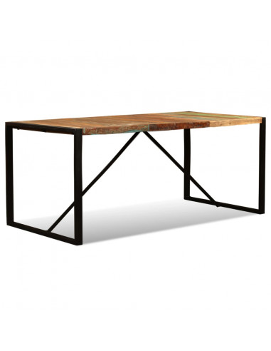 Tavolo da Pranzo in Legno Massello di Recupero 180 cm