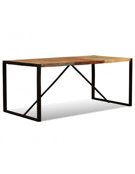 Tavolo da Pranzo in Legno Massello di Recupero 180 cm