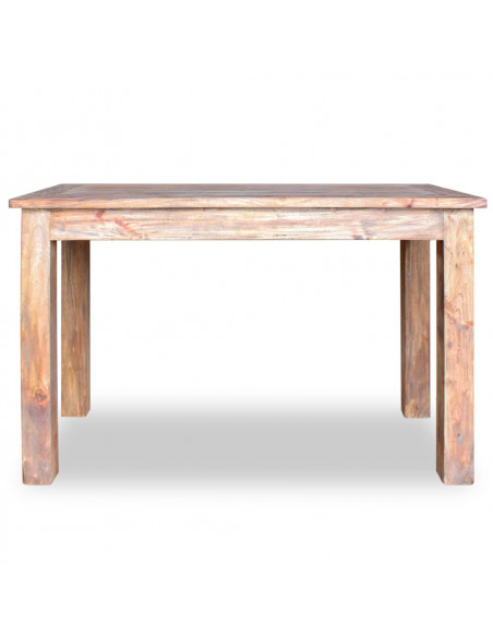 Tavolo da Pranzo in Legno Massello Anticato 120x60x77 cm