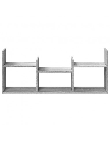 Mobile a Parete 100x18x40 cm Grigio Sonoma in Legno Multistrato