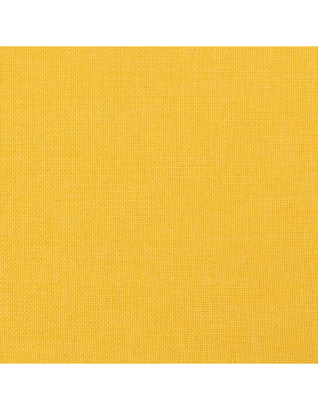 Poggiapiedi Giallo Senape 45x29,5x35 cm in Tessuto e Similpelle
