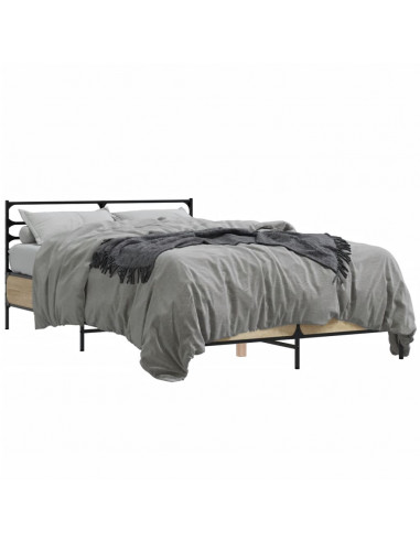 Giroletto Rovere Sonoma 135x190 cm in Legno Multistrato Metallo