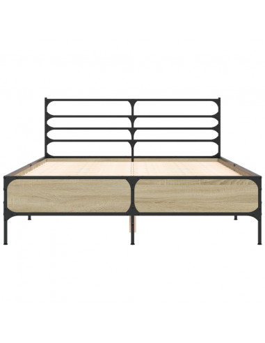 Giroletto Rovere Sonoma 135x190 cm in Legno Multistrato Metallo