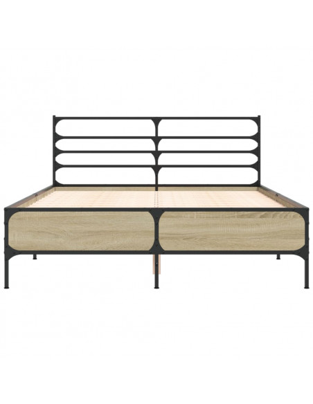 Giroletto Rovere Sonoma 135x190 cm in Legno Multistrato Metallo