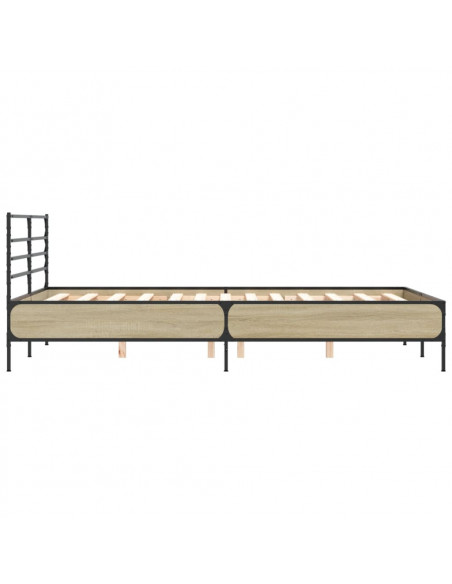 Giroletto Rovere Sonoma 135x190 cm in Legno Multistrato Metallo