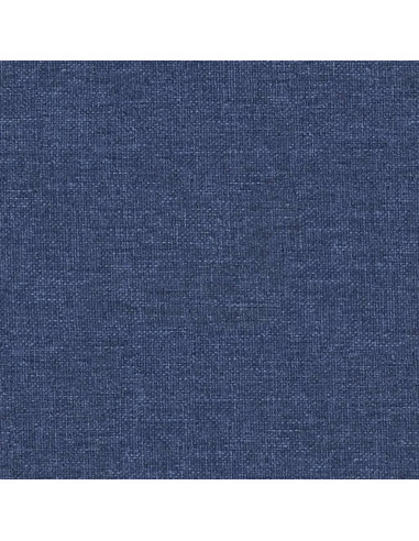 Poggiapiedi Blu 60x60x36 cm in Tessuto e Similpelle