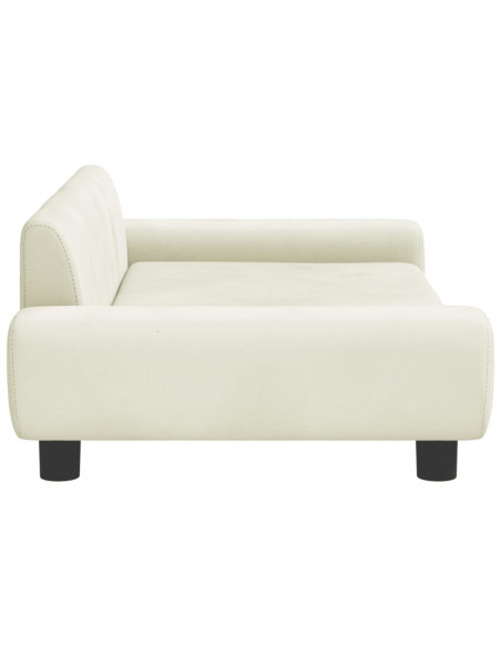 Divano per Bambini Crema 100x54x33 cm in Velluto