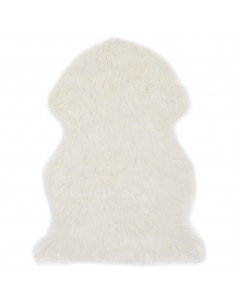 Tappeto in Similpelle di Pecora 60x90 cm Bianco 2