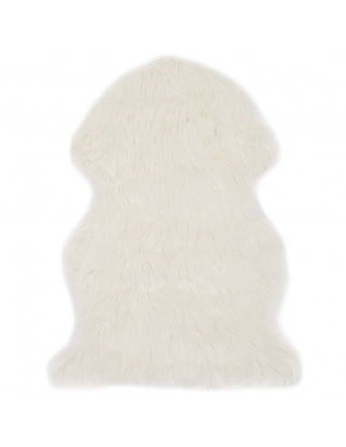 Tappeto in Similpelle di Pecora 60x90 cm Bianco