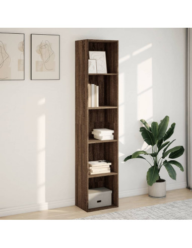 Libreria Rovere Marrone 40x30x189 cm in Legno Multistrato
