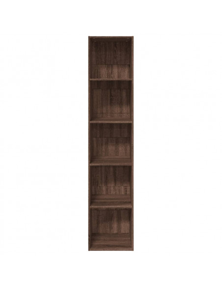 Libreria Rovere Marrone 40x30x189 cm in Legno Multistrato