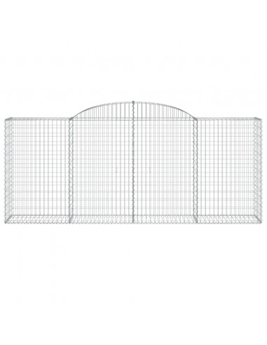 Cesti Gabbioni ad Arco 8 pz 300x50x120/140 cm Ferro Zincato