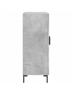 Credenza Grigio Cemento 69,5x34x90 cm in Legno Multistrato 2