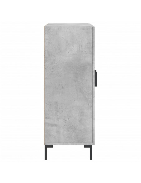 Credenza Grigio Cemento 69,5x34x90 cm in Legno Multistrato