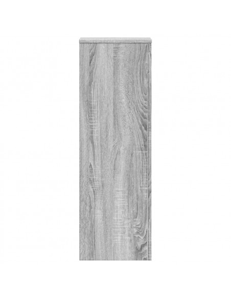 Supporti per Piante 2 pz Grigio Sonoma 33x33x100 cm Multistrato