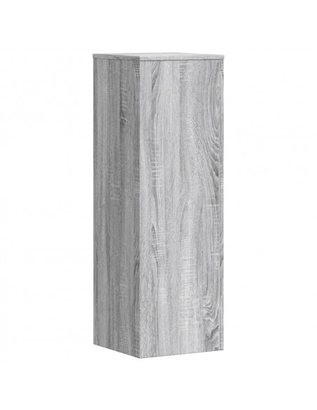 Supporti per Piante 2 pz Grigio Sonoma 33x33x100 cm Multistrato