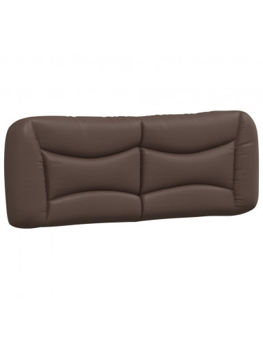 Cuscino Testiera Marrone 140 cm in Similpelle