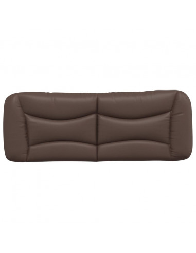 Cuscino Testiera Marrone 140 cm in Similpelle