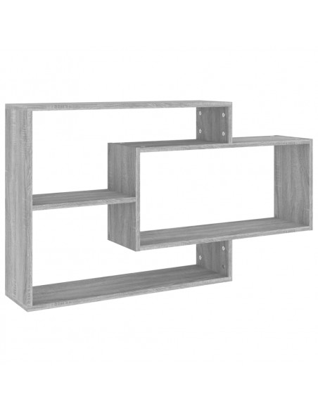 Mensola a Muro Grigio Sonoma 104x20x58,5 cm Legno Multistrato