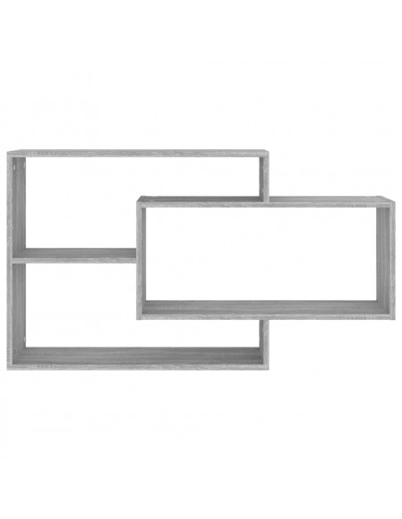 Mensola a Muro Grigio Sonoma 104x20x58,5 cm Legno Multistrato
