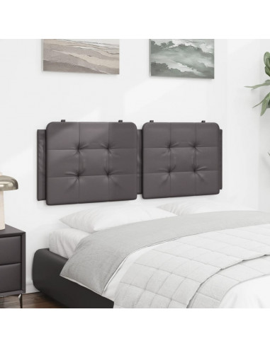 Cuscino Testiera Grigio 140 cm in Similpelle