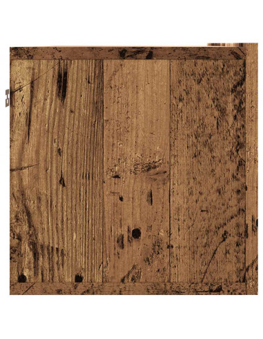 Mobile TV a Parete Legno Antico 100x30x30 cm in Truciolato