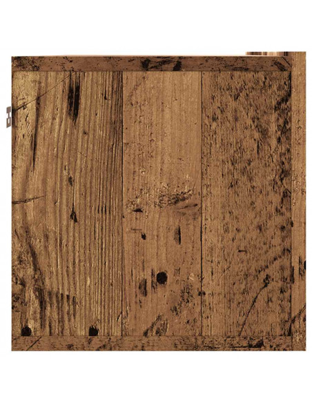 Mobile TV a Parete Legno Antico 100x30x30 cm in Truciolato
