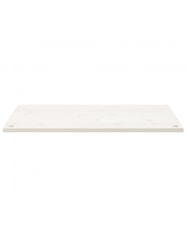 Piano Scrivania Bianco 100x50x2,5 cm in Legno Massello di Pino