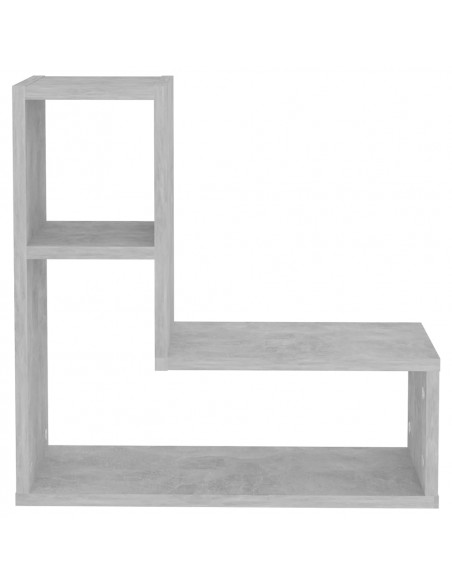 Mensole a Muro 2pz Grigio Cemento 50x15x50cm Legno Multistrato