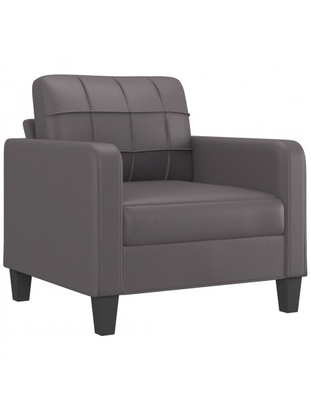 Poltrona Grigia 60 cm in Similpelle