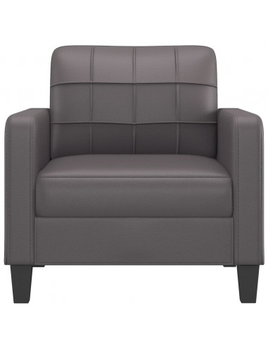 Poltrona Grigia 60 cm in Similpelle