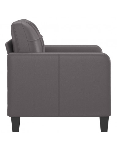 Poltrona Grigia 60 cm in Similpelle