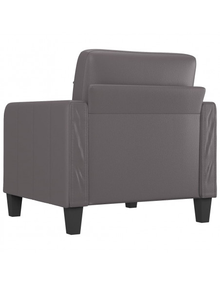 Poltrona Grigia 60 cm in Similpelle