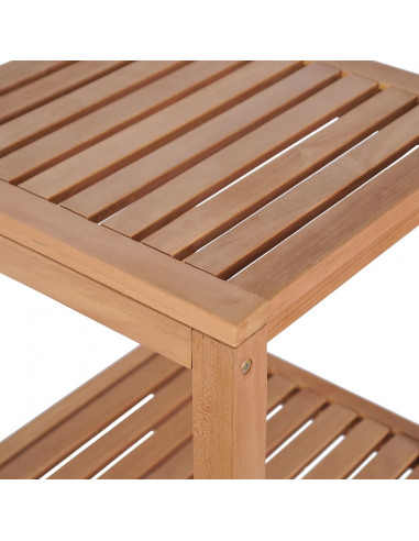 Scaffale per Bagno a 4 Ripiani in Massello di Teak 42x42x165cm